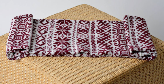 чоловічий шарф спицями - 10