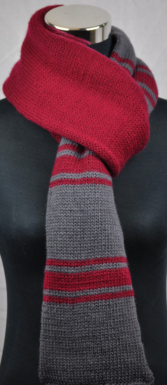 чоловічий шарф спицями5