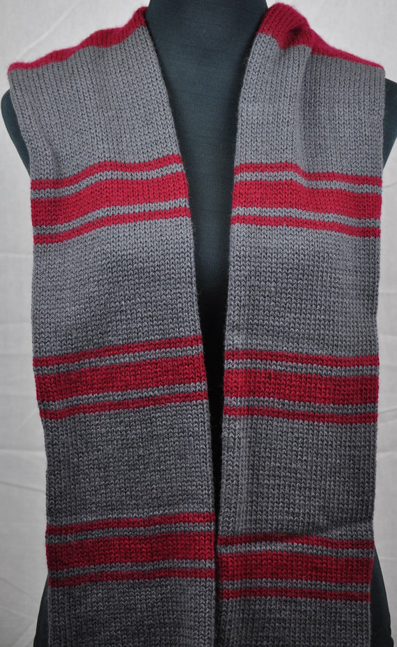 чоловічий шарф спицями -6