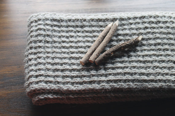 чоловічий шарф спицями - 18