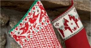 В`язаний панчох на камін