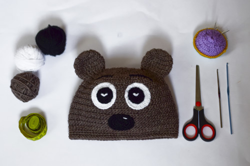 В'яжемо шапку-звірятко «Умку» гачком - 1