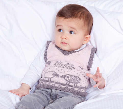 В'язана жилетка (безрукавка) для /vyazana-zhiletka-bezrukavka-dlya-nemovlyati-do-roku/немовляти до року - 2