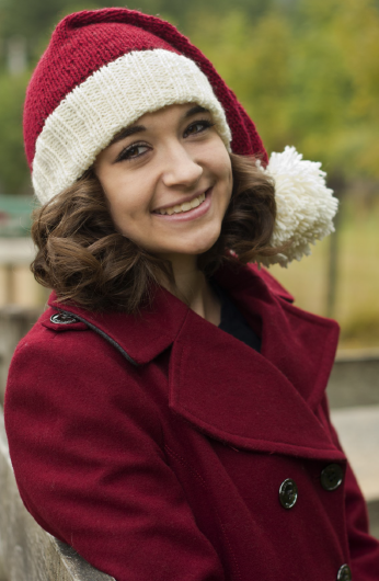 В'язана новорічна шапочка спицями - 5