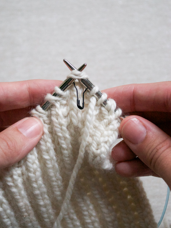 Зменьшення петель - англійська резинка - 1