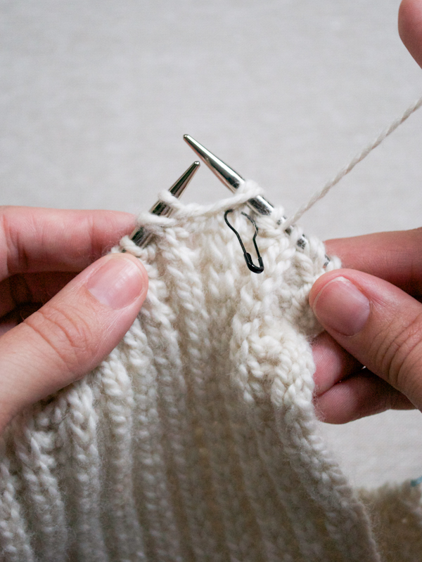 Зменьшення петель - англійська резинка - 2