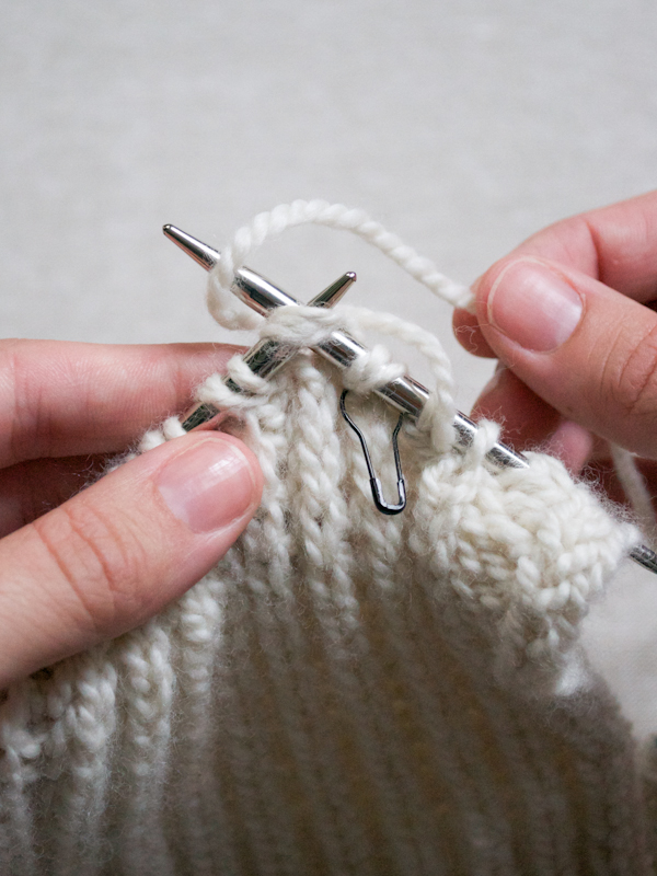 Зменьшення петель - англійська резинка - 3