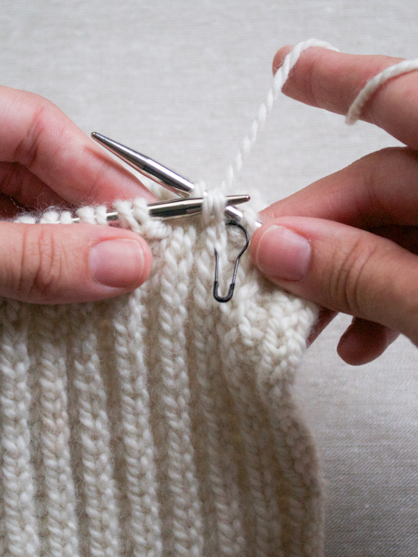 Зменьшення петель - англійська резинка - 4