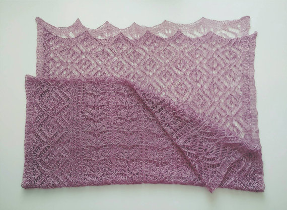 Ажурний шарф спицями - 3