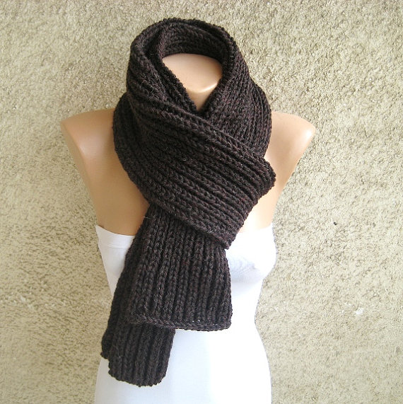 Шарф резинкою спицями - 4