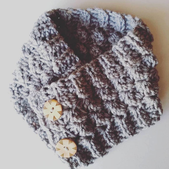 Короткий шарф спицями - 3