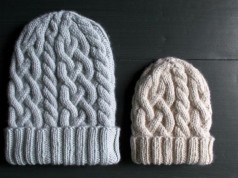В’язана шапочка з косами спицями В'язана /majster-klas-po-farbuvannyu-pryazhi-v-domashnix-umovax/шапочка з косами спицями