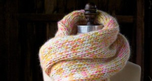 В'/category/articles/vyazannya-spicyami/page/8/;язаний шарф з меланжевої пряжі спицями