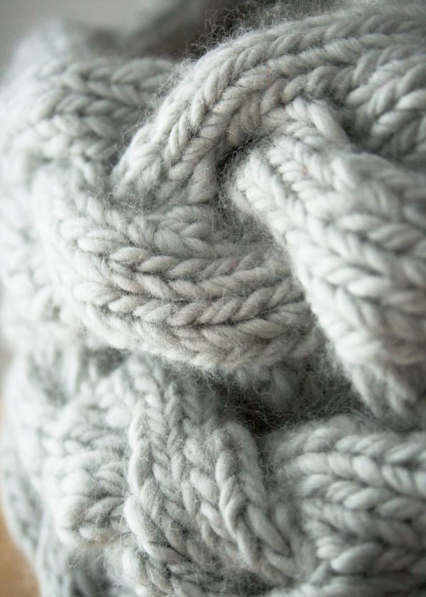 Снуд-хомут з об'ємними косами спицями - 6