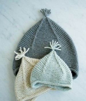 В'язана шапочка вушанка - 1 В'яз/originalna-shapka-xustkovoyu-vyazkoyu/на шапочка вушанка - 1