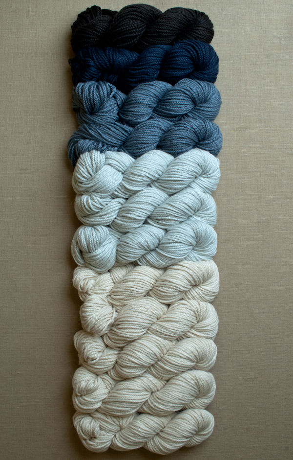 В'язаний жакардовий шарф спицями - 2