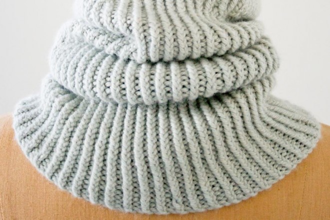 В'язаний комірець спицями - 1