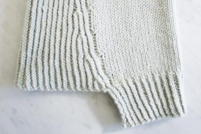 В'язаний комірець спицями - 5