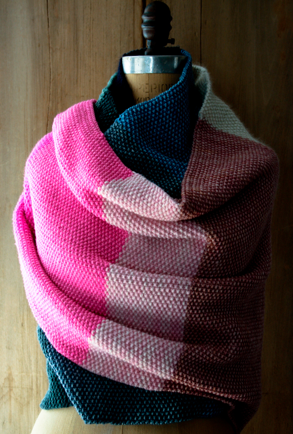 В'язаний палантин спицями - 8