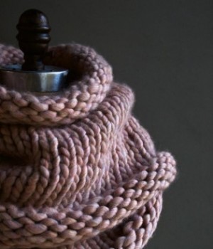 В'язаний снуд з товстої пряжі - 1