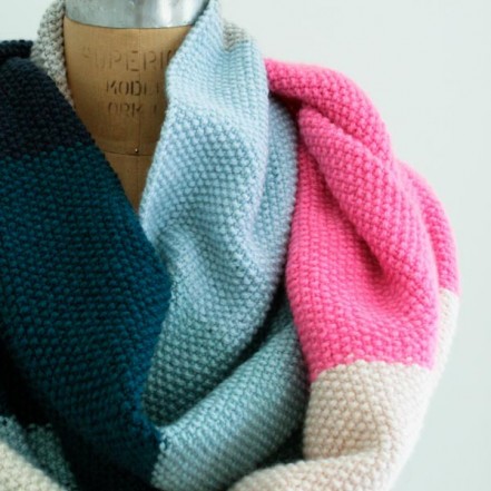 В'язаний снуд перловим візерунком - 3