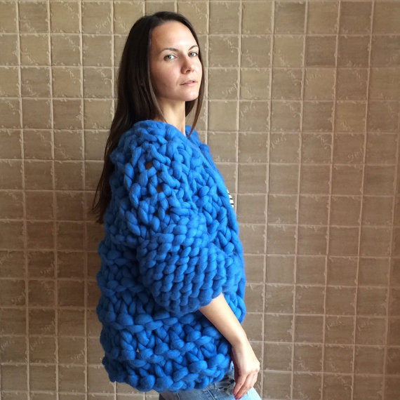 Жакет крупної в'язки - 4