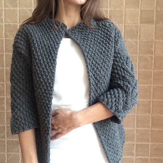 В'язаний жіночий жакет - 3