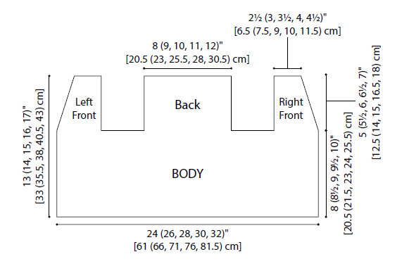 Схема в'язання безрукавки для дівчинки
