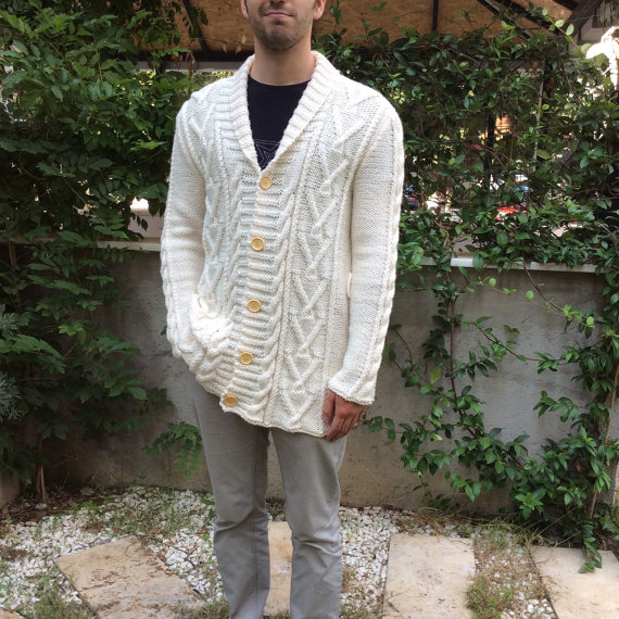 В'язаний чоловічий жакет - 2