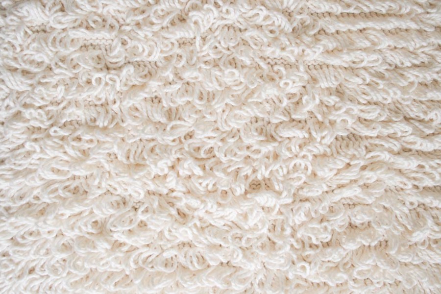 Килимок з витягнутих петель спицями - 8