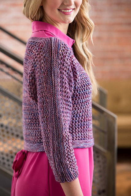 В'язаний об'ємний топ спицями - 2