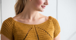 В'язаний пуловер з ажурним/category/articles/vyazannya-spicyami/ візерунком - 1