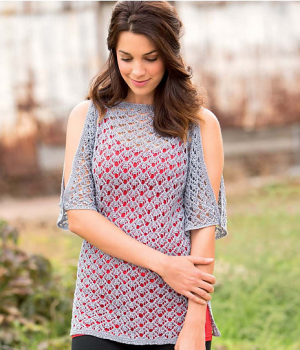 Ажурна туніка спицями Ажурна/litnya-tunika-z-azhurnim-vizerunkom-spicyami/ туніка спицями