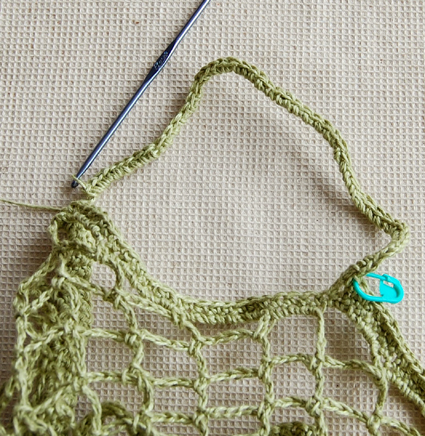 Літня сумка для закупів гачком - 11