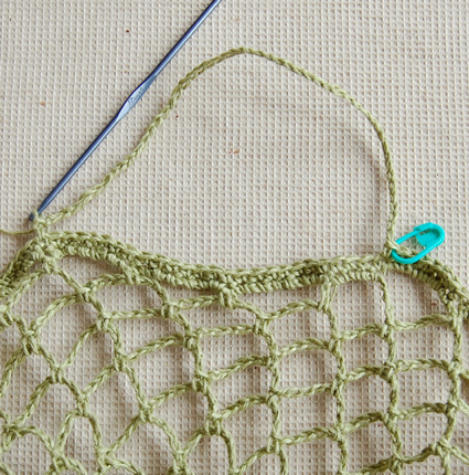 Літня сумка для закупів гачком - 9