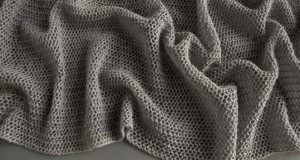 В'язаний літній шарф із лляної пряжі - 5