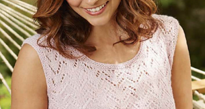 Ажурний вкорочений топ спицями - 1