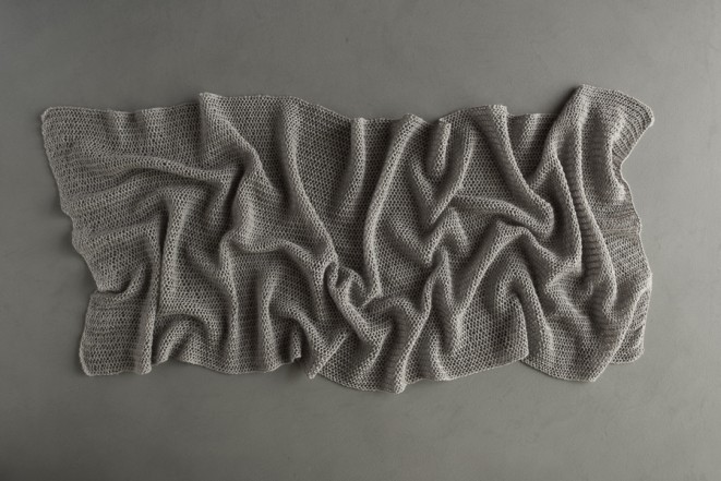 В'язаний літній шарф із лляної пряжі - 2