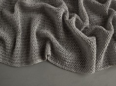 В'язаний літній шарф із лляної пряжі - 5