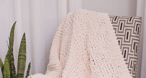 В'язаний плед спицями - 1