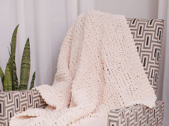 В'язаний плед сп/цями - 1