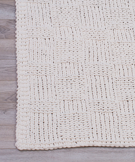 В'язаний плед спицями - 1