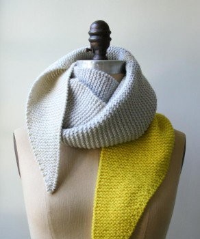 В'язаний шарф з гострими краями - 1 В'язаний шарф з гострими краями - 1