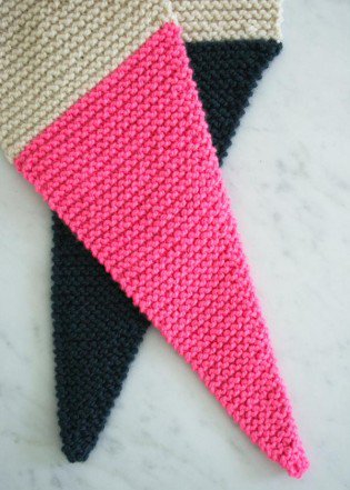 В'язаний шарф з гострими краями - 2